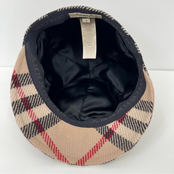 Burberry nova check hat cap wool cashmere blend small - Picture 7 of 12